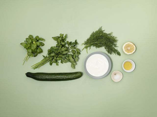 Zutaten für kalte Gurkensuppe