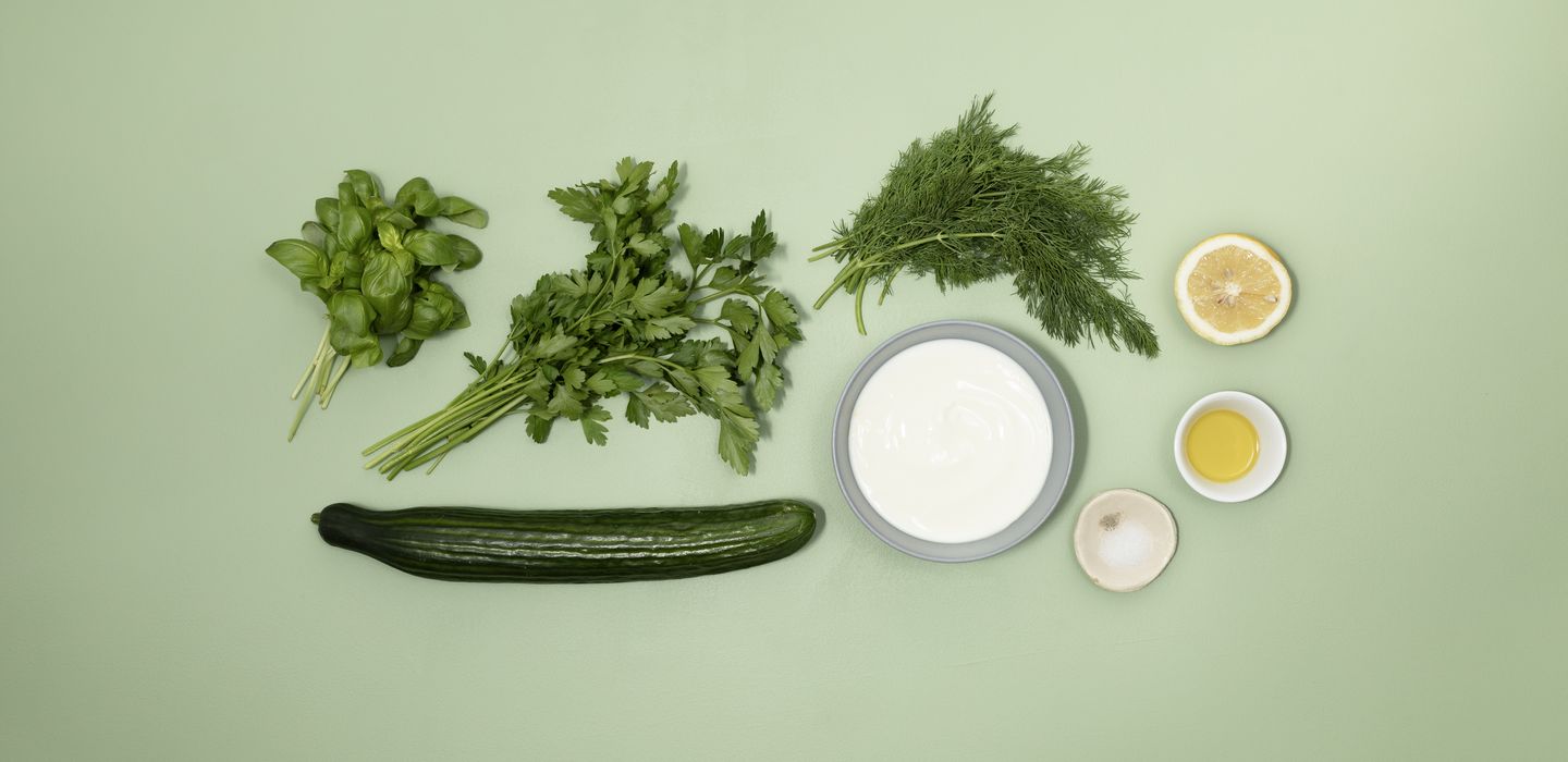 Zutaten für kalte Gurkensuppe
