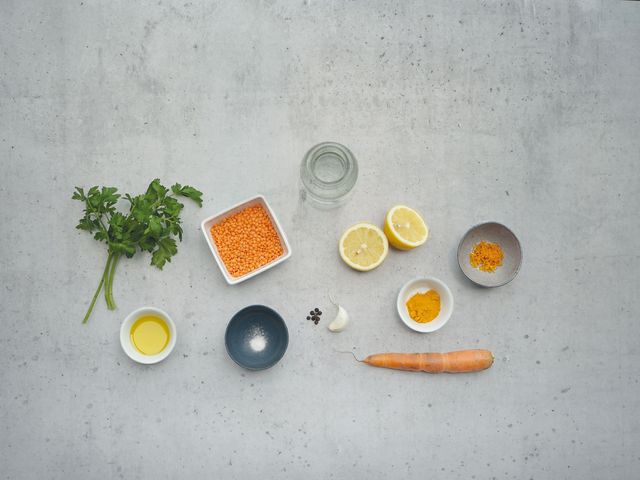 Zutaten Linsenaufstrich