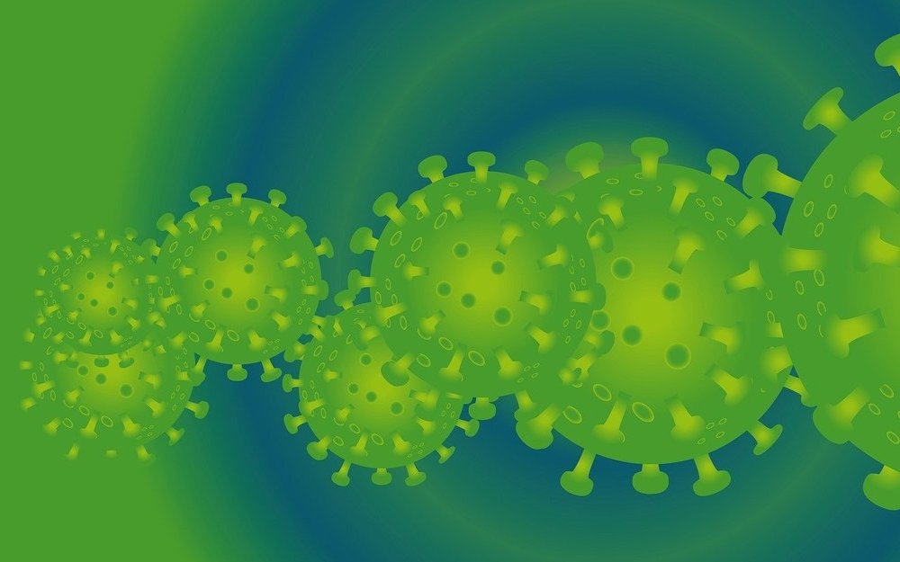 Illustration eines Virus. 